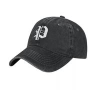 BQWRUUYM Vieil Anglais Initiale Lettre Blanche P Casquette De Baseball Rétro Femmes Hommes Chapeaux À L’épreuve du Soleil D’été Mode en Plein Air Casquette