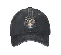 BQWRUUYM Vintage Andor Sunrise Casquettes Hommes Femmes en Détresse Denim Couvre-Chef Extérieur Toutes Les Saisons Voyage Ajustement Ajustable Casquettes Chapeau