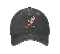 BQWRUUYM Vintage Astroboy Anime Robot Été Visor Cap Dad Baseball Cap Vintage Astro Boy Space Cartoon Manga Hat Denim Outdoor Casquette