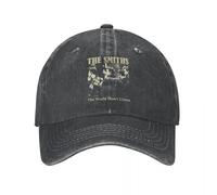 BQWRUUYM Vintage The Smiths Baseball Cap Unisexe en détresse Denim têteporter 1980 Morrissey Outdoor All Seasons Voyage Cadeau Chapeaux Casquette