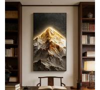 BQZKTVED Décoration Murale 3D en grès avec lumière LED,splendide décoration sculptée pour Salon,Chambre à Coucher et Bureau(E- Black,90x180cm)