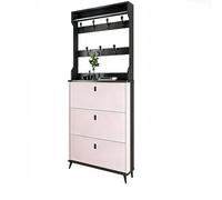 BQZKTVED Entrada recibidor Abrigos, d’Entree，Manteau et Chaussures，pour Couloir, entrée, Chambre(White,208x17x50cm)