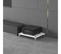BQZKTVED Meuble HiFi Bois métal renforcé, étagère Robuste 1/2/3/4 Niveaux pour équipement Audio, Structure Vibration adaptée au Salon(Split-Type B2,1Tier)