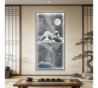 BQZKTVED Sculpture Murale 3D LED,Œuvre d'art Moderne éclairée,Accent Lumineux Unique pour la Maison,pour Salon,Chambre à Coucher,Bureau(E-Bronze,50x100cm)
