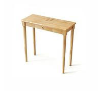 BQZKTVED Table Console Fine, Petite de Présentation, d'Appoint pour Couloir et Salon avec Espace Rangement, d'Entrée(Natural Wood Color,80x35x90cm)