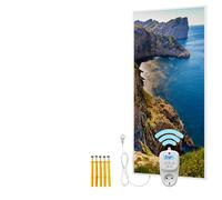BR Bringer Chauffage infrarouge, avec cadre, 1000 W, chauffage image, avec impression UV, 60 x 120 x 1,8 cm, Majorque, Espagne