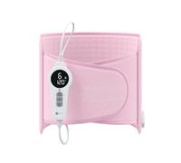 BR Bringer Coussin chauffant infrarouge avec arrêt automatique, protection contre la surchauffe, 6 niveaux de chauffage (25-60°C), écran LED, lavable (rose, 60 x 30 cm)