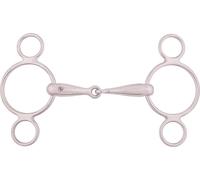 BR Mors à 3 anneaux simple 18mm massif inoxydable