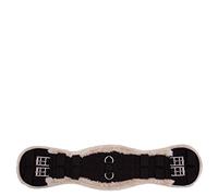 BR Premiere Sangle courte de dressage en fourrure anatomique avec peau d'agneau synthétique Longueur : 75 cm