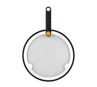 BRA - A195030 - Efficient Couvercle Anti-Éclaboussures 24-26-28 cm, Maille en Acier Inoxydable 18/10 et Silicone, sans BPA, Manche Pliable en Bakélite, Convient pour toutes les Poêles BRA