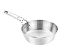 BRA - A771403 - Signature Poêle Profonde 28 cm, Acier Inoxydable 18/10, sans Revêtement Antiadhésif, Triple Fond Diffuseur, Compatible Tous Feux Dont Induction