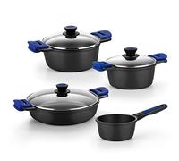 BRA Advanced | Batterie de cuisine 7 pièces en fonte d’aluminium avec revêtement antiadhésif, tous feux dont induction