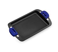 BRA Advanced | Plancha 40 cm, Fonte d’Aluminium | Noir, Revêtement Antiadhésif Profile Renforcé sans PFOA, Compatible Tous Feux Dont Induction, Bleu