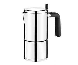 BRA Bali | Cafetière Italienne 10 Tasses, Tous Feux Dont Induction | Acier Inoxydable, 18/10, Full Induction