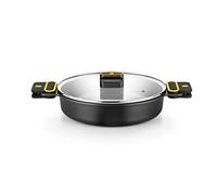 BRA Daily Pro | Faitout Bas en Aluminium Coulé, Revêtement Antiadhésif sans Pfoa, Tous Feux Dont Induction, 32 cm