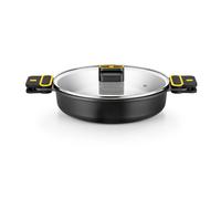 BRA Daily Pro | Faitout Bas en Aluminium Coulé, Revêtement Antiadhésif sans Pfoa, Tous Feux Dont Induction, 28 cm