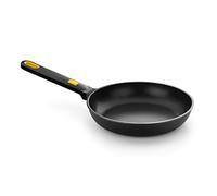 BRA Daily Pro | Poêle 26 cm, noire et jaune, en fonte d'aluminium, Full Induction, antiadhésive trois couches, adaptée à tous types de cuisines