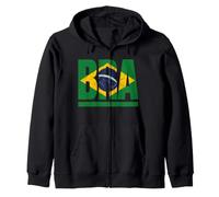 Bra Drapeau Brésil Patrimoine Familial brésilien Sweat à Capuche