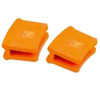 BRA Efficient | Anses en Silicone, 2 Unités, Taille Plat à Paëlla, Pour Efficient de 32|40 cm de Diamètre, Couleur Orange
