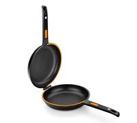 Poêle à Omelette Double - BRA - Efficient Duo - 20 cm - Fonte d'Aluminium - Antiadhésif 100% PFOA