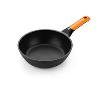 BRA Efficient Orange | Sauteuse 20 cm, Fonte d’Aluminium avec Revêtement Antiadhésif Platinum Plus sans PFOA, Compatible Tous Feux Dont Induction