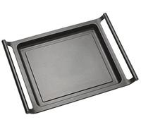 BRA Efficient | Plancha 35 cm, Fonte d’Aluminium | Revêtement Antiadhésif Platinum Plus sans PFOA, Compatible Tous Feux Dont Induction, Noir