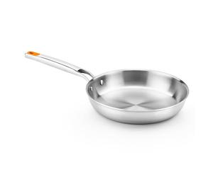 BRA Efficient | Poêle Efficient Inox Triply 18 cm, inox 18/10, sans antiadhésif avec fond diffuseur triple forgé, sans PFOA, manche riveté