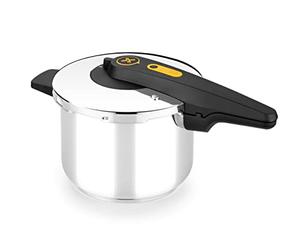 BRA Excellent | Autocuiseur 6 L, ouverture facile | Ouverture Type Ciseaux, Acier Inoxydable 18/10, Facile à Utiliser et sûr, Tous Feux Dont Induction
