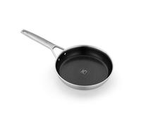 BRA Hybrid Cell | Poêle 26 cm, en Acier Inoxydable avec Revêtement Antiadhésif Céramique, Sans PFAS, Technologie Hybride avec Cellules en Acier Inoxydable, Compatible Tous Feux, y compris Induction