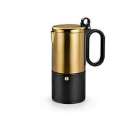 BRA Kaffe | Cafetière en Acier Inoxydable 12 Tasses, Noir et Cuivre, Tous Feux Dont Induction