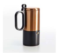 BRA Kaffe | Cafetière en Acier Inoxydable 6 Tasses, Noir et Cuivre, Tous Feux Dont Induction