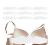 Bra Liners - 18.5x3.35 Inches Cotton Bra Liners Boob Pads | 10 Pieces Moisture Dry Sheet - Moisture Wicking Cloth Breast Sweat Absorption Accessories | For Commuting Yoga Exercises Camping