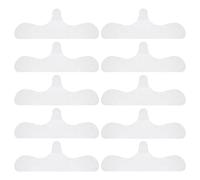 Bra Liners to Absorb Sweat, 10-Pack Under-Breast Pads for Exercise, Gym, Yoga, Pilates, Fitness, Everyday Use, Non-Woven Fabric Sweat-Absorbing Breast Pads