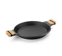 BRA Market | Poêle à Paella 36 cm, fonte d'aluminium | antiadhésive ultra renforcée sans PFOA, adaptée à tous types de feux et induction, noire, Revêtement Antiadhésif