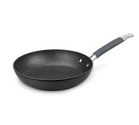 BRA Master Poêle 20 cm en aluminium forgé avec poignée en acier inoxydable revêtu de silicone, résistante à la déformation, compatible avec tous types de feux, dont induction