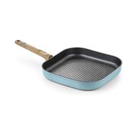 BRA Nordik | Grill à Rayures 28 cm en Aluminium Forgé avec Antiadhésif pour Tous les Types de Cuisinières, Y Compris Induction