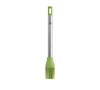 BRA Prior | Brosse de Cuisine Adaptée au Contact Alimentaire, Acier Inoxydable, Nylon et Silicone, Vert, 28,5x4x3,5 cm