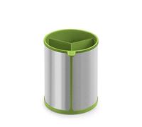 BRA Prior | Marmite Rotative pour Ustensiles de Cuisine Convient au Contact Alimentaire, Acier Inox 18/10 et Silicone, Vert, 14,5 x 15 x 18 cm