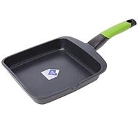 BRA Prior | Poêle Grill Lisse 22 cm en Fonte d’Aluminium avec Antiadhésif Innovations sans PFOA, Compatibles Tous Feux Dont Induction