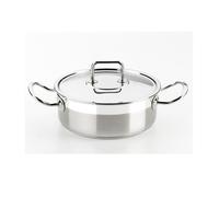 BRA Profesional | Casserole Professionnelle Inox 18/10 avec Couvercle 18 cm, Compatible Tous Feux Dont Induction