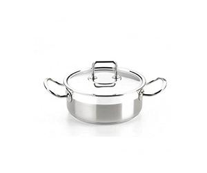 BRA Profesional | Casserole Professionnelle Inox 18/10 avec Couvercle 22 cm | Compatible Tous Feux Dont Induction