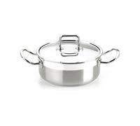 BRA Profesional | Casserole Professionnelle Inox 18/10 avec Couvercle 24 cm