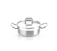 BRA Profesional | Faitout avec Couvercle, 16 cm, Acier Inoxydable 18/10, Compatible Tous Feux Dont Induction