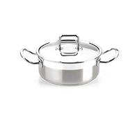 BRA Profesional | Faitout avec Couvercle, 20 cm, Acier Inoxydable 18/10, Compatible Tous Feux Dont Induction