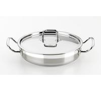 BRA Profesional | Faitout Bas avec Couvercle, 26 cm, Acier Inoxydable 18/10, Compatible Tous Feux Dont Induction