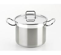 BRA Profesional | Marmite avec Couvercle, 22 cm, Acier Inoxydable 18/10, Compatible Tous Feux Dont Induction