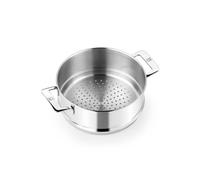 BRA Signature Passoire 24 cm inox 18/10 sans antiadhésif résistante à l'usure poignées en inox