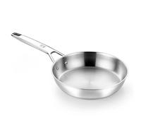 Bra Signature Poêle à frire en acier inoxydable 18/10 (20 cm) pour plaques à induction et autres sources de chaleur avec triple diffuseur de 5,3 mm.