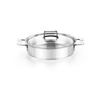 BRA Signature | Rôtissoire avec couvercle 26 cm, inox 18/10, sans antiadhésif, résistant à l'usure, triple fond full induction