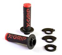 BRAAAAP GRIPS LOCK-ON-GRIP COULEUR ROUGE AVEC ADAPTATEURS ROLGAZ